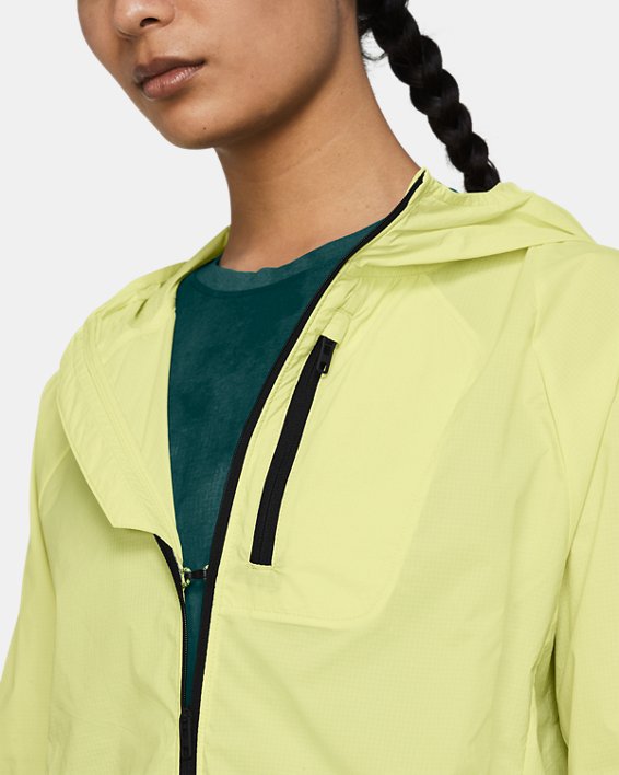 Women's UA Launch Lightweight Jacket in Yellow image number 2